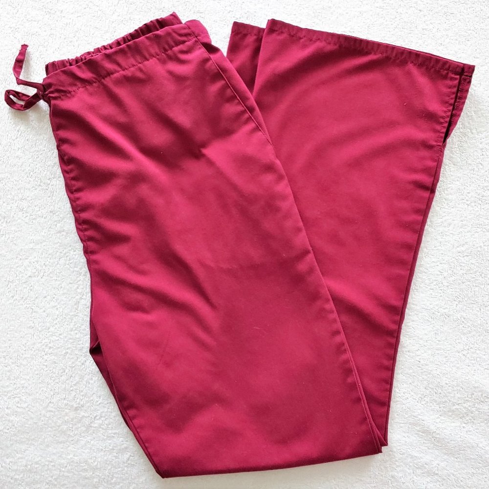 🎃 Adar Uniforms Crimson Red Scrub Pants Medium